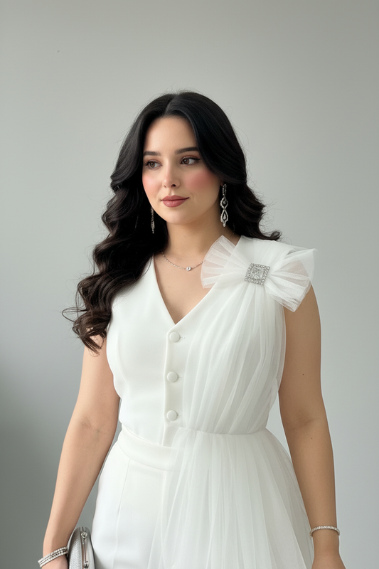 Conjunto Elegante Blanco Slim cod.515