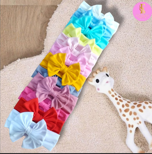 Set de 12 Cintillos de Doble Lacito para Niñas - Colección Premium Valentina