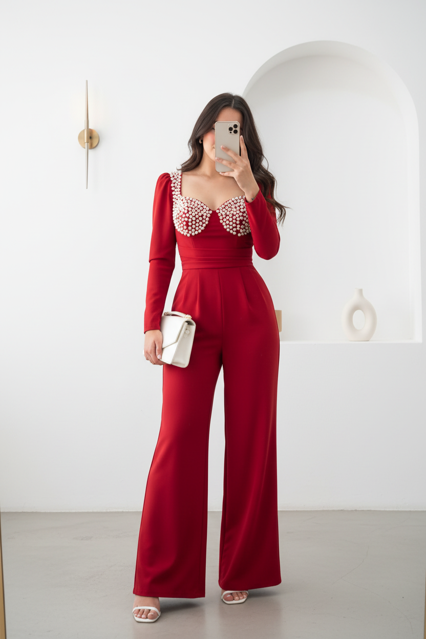 Enterizo en color cherry cod.11133