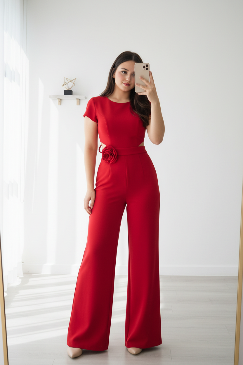 Enterizo sofia con escote en la cintura cod.11136