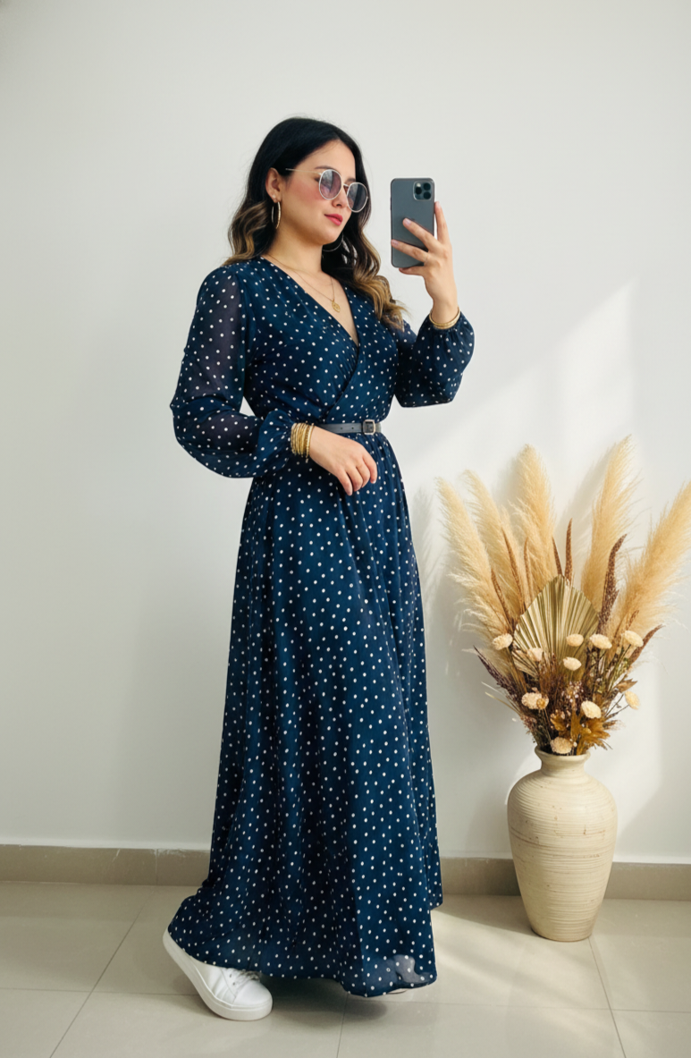 Vestido de lunares cod.11111