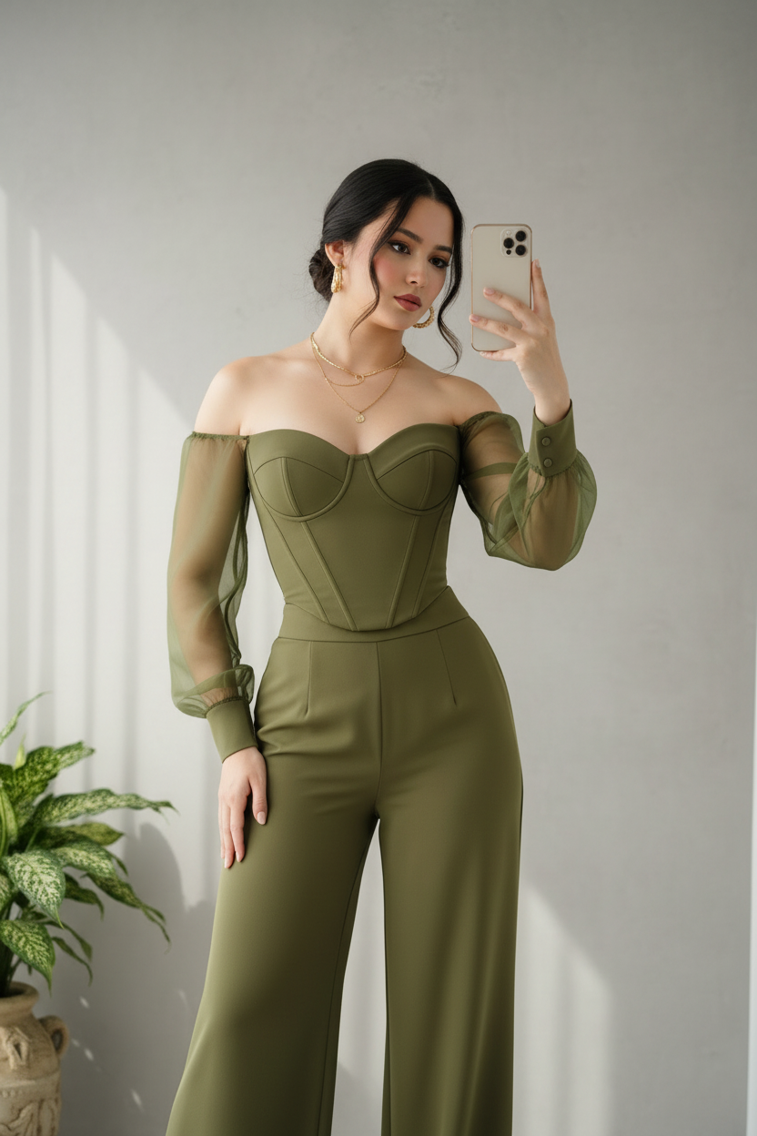 Conjunto Verde Oliva Exclusivo cod.788