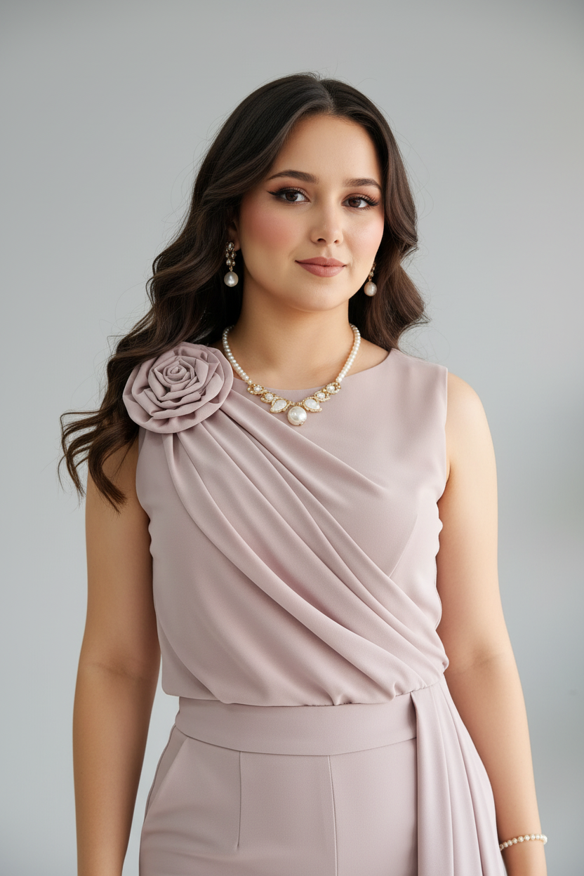 Conjunto Mauve Rose & Palazzo cod.594