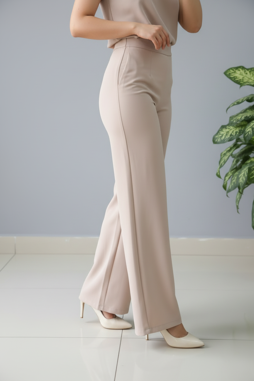 Conjunto Beige Perlas Rosa D cod.621