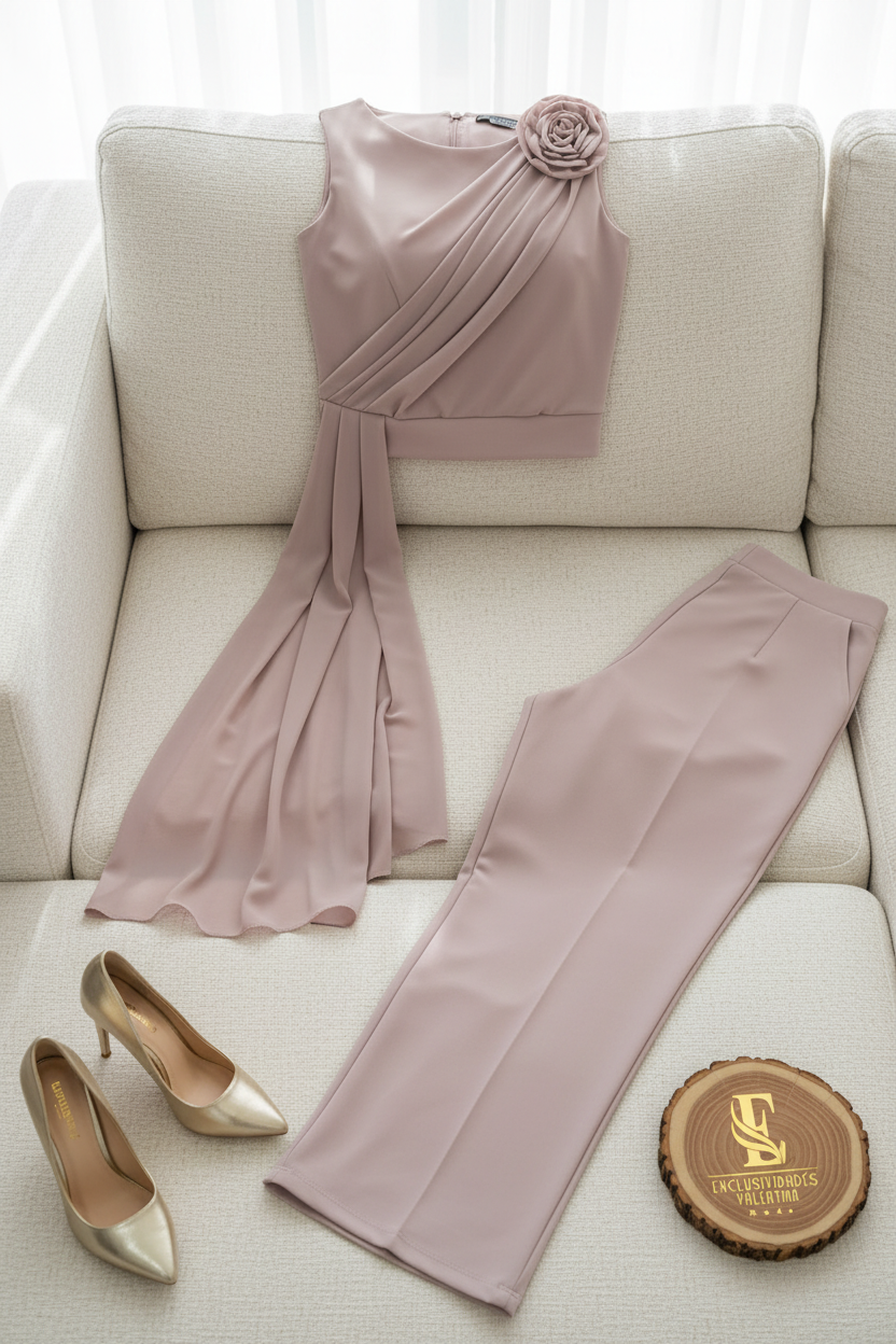 Conjunto Mauve Rose & Palazzo cod.594