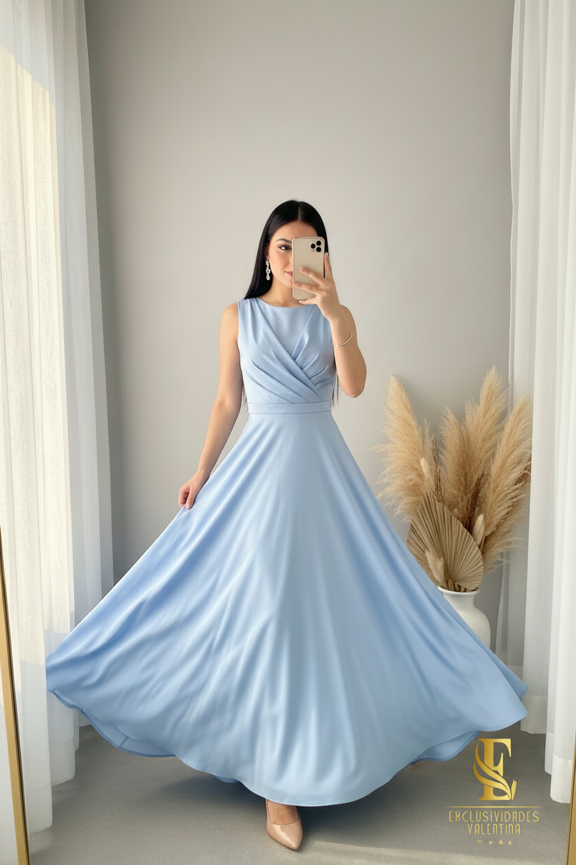 Vestido Azure Élégance cod.00194