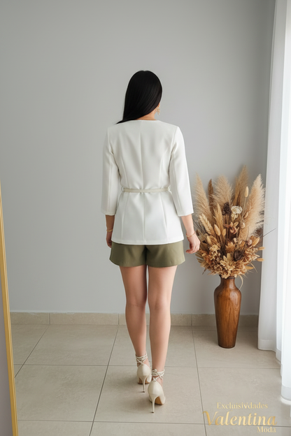 Conjunto  B. & Short Verde Olivo cod.C790