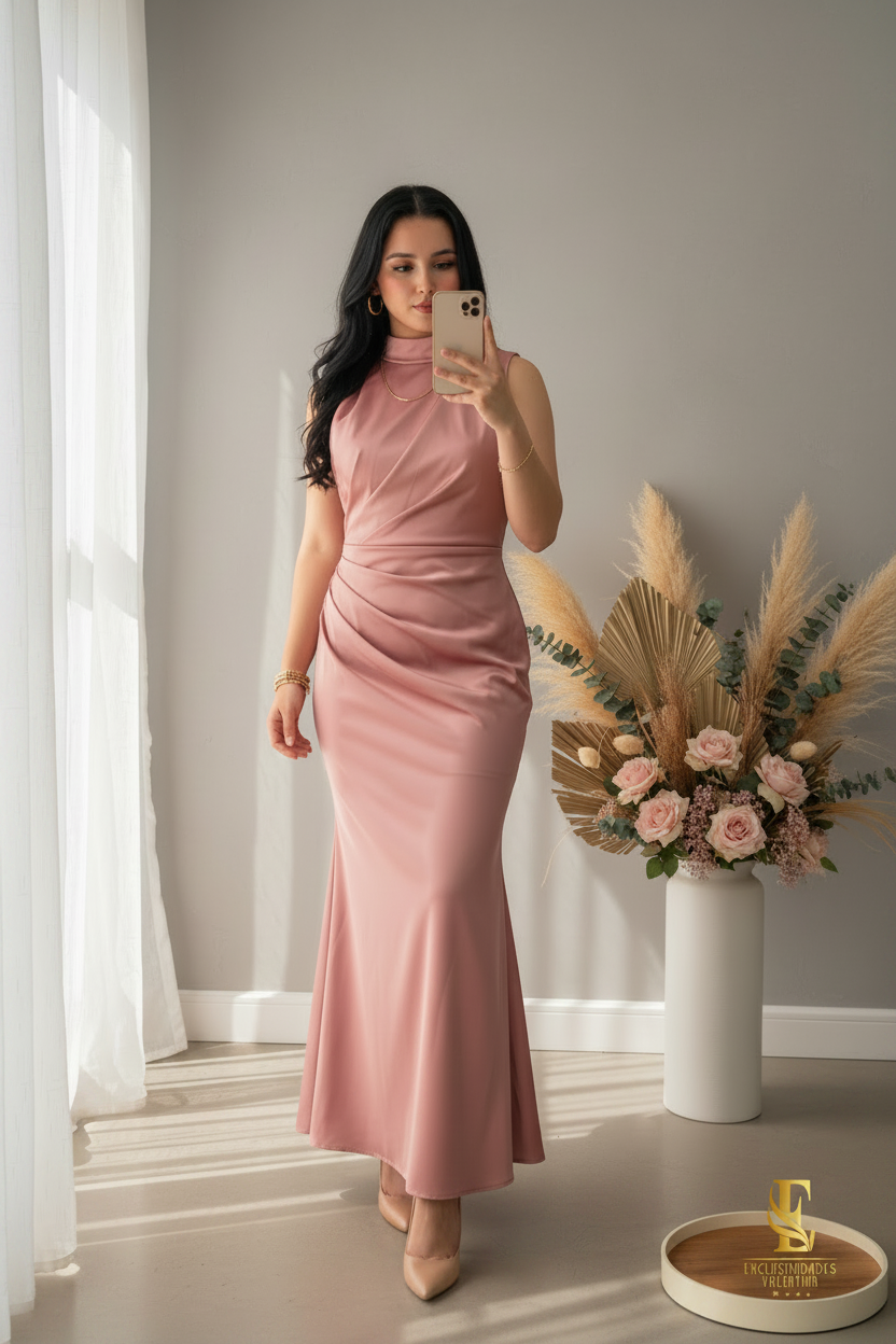 Vestido Blanco con capas  cod.00156