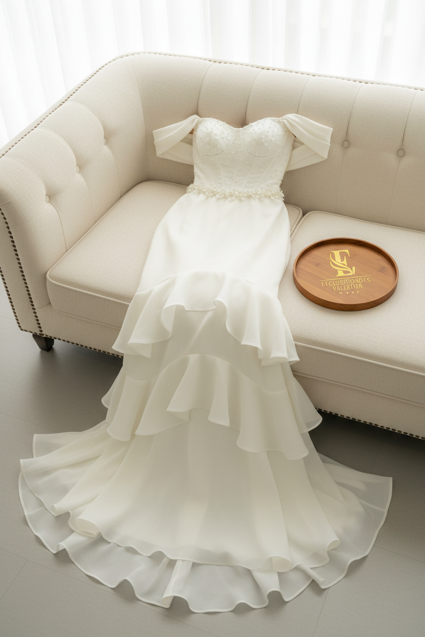 Vestido Blanco Perla cod.989