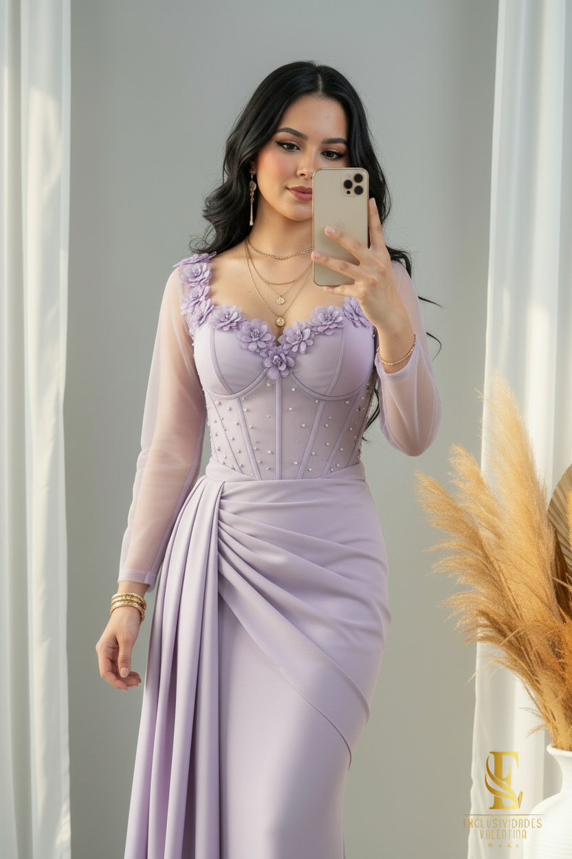 Vestido Lilas Perle cod.00195