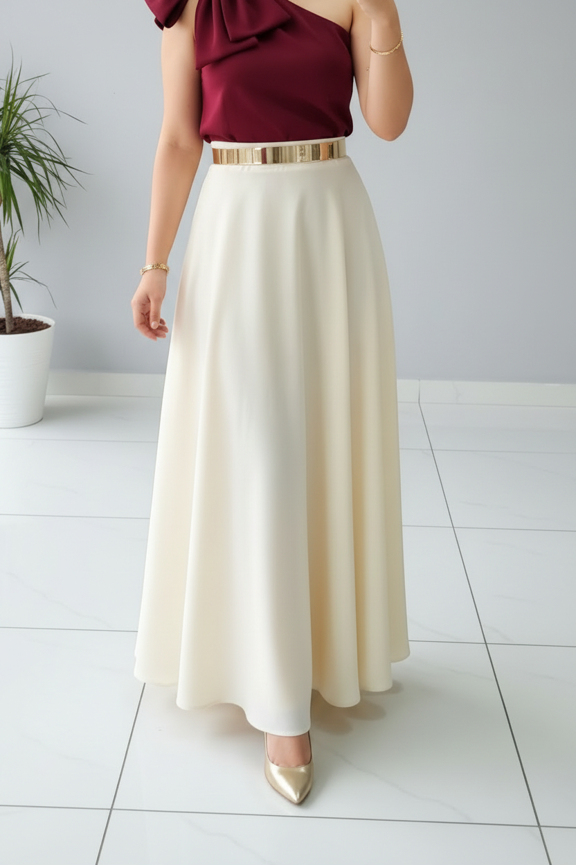 Conjunto Vino y Crema Un Hombro cod.607