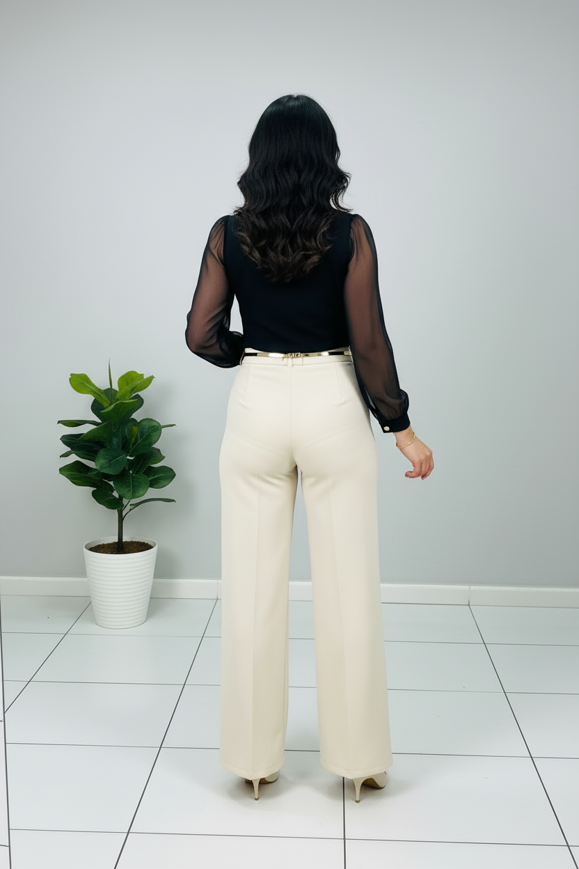 Conjunto Negro Beige cod.561