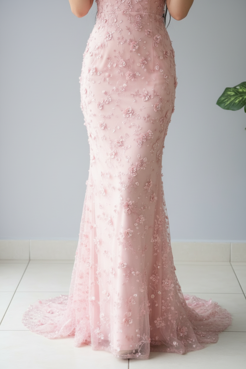 Vestido Sirena Rosa