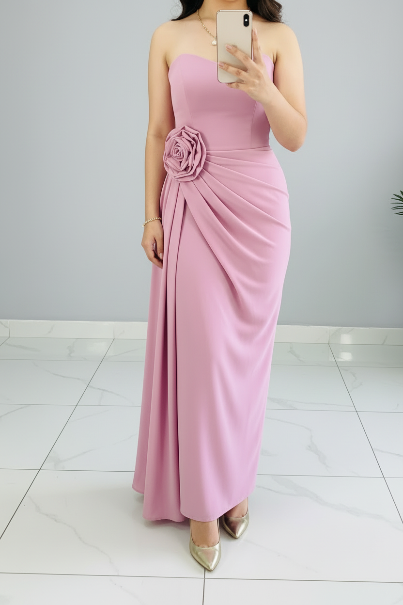 Vestido Lila Rosa D cod.592