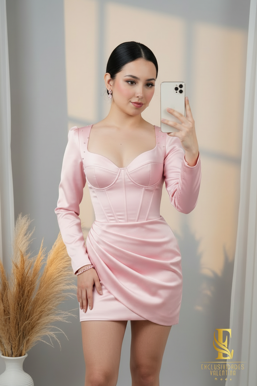 Vestido Rose Corset Mini cod.V208