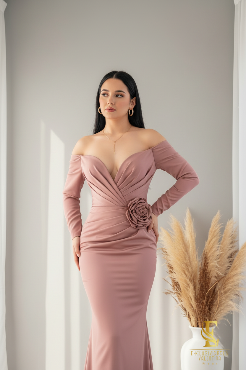 Vestido Sirena Rosa cod.00182