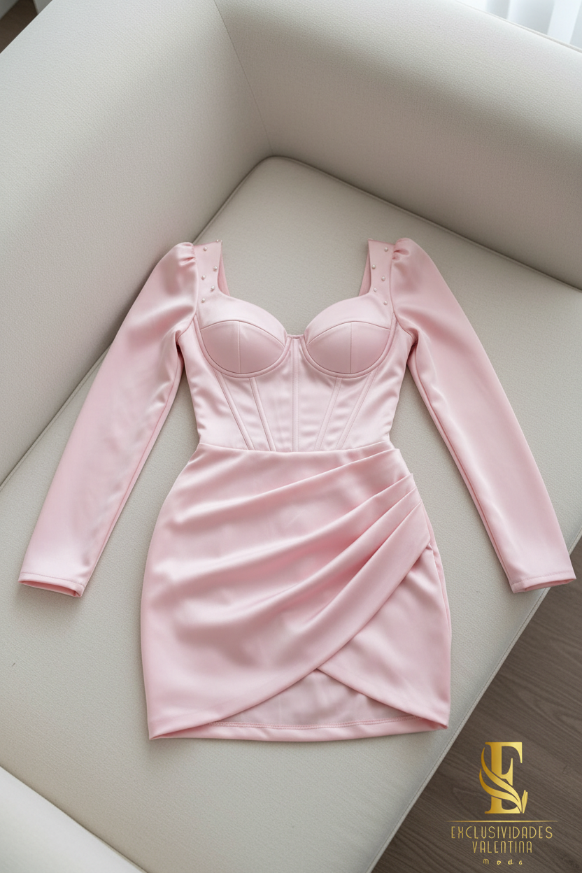 Vestido Rose Corset Mini cod.V208
