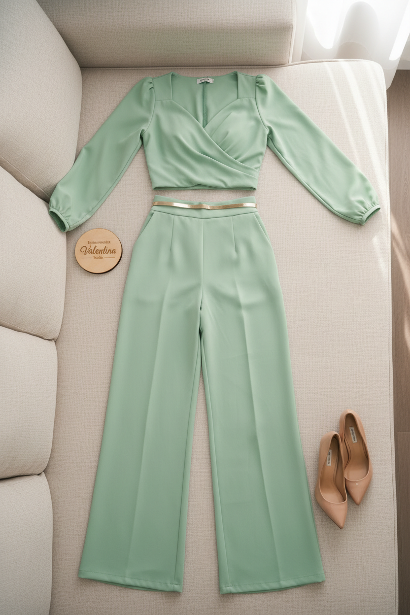 Conjunto Mint Wrap Monocromático cod.701