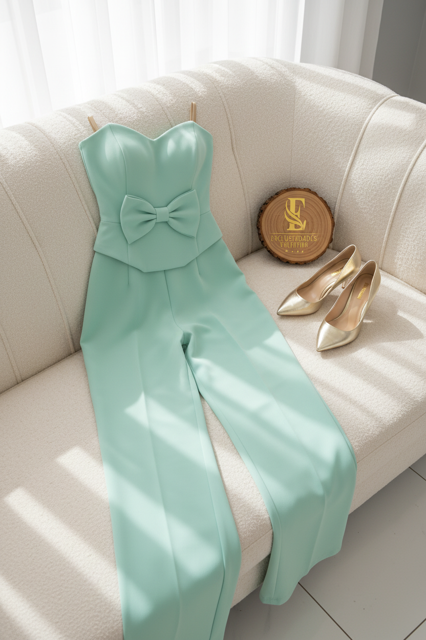 Conjunto Mint Bow cod.583