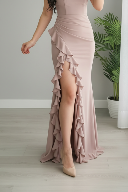 Vestido Mauve Ruffle cod.706
