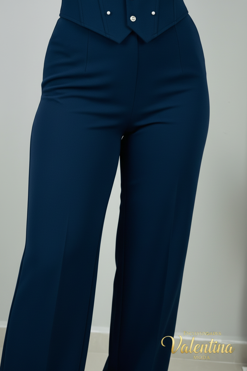 Conjunto Corset Azul Marino