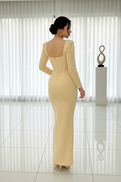 Vestido Corset Marfil Rosa