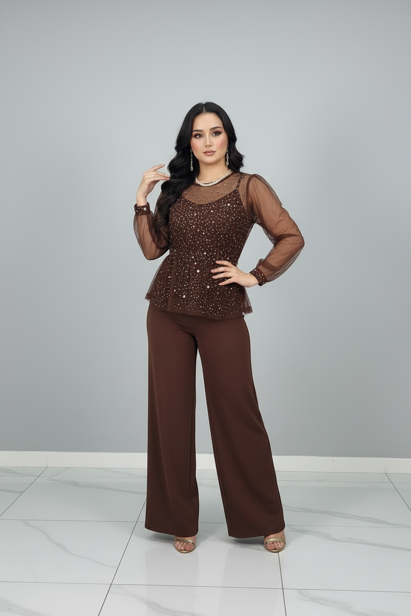Conjunto Dos Piezas Chocolate  cod.539