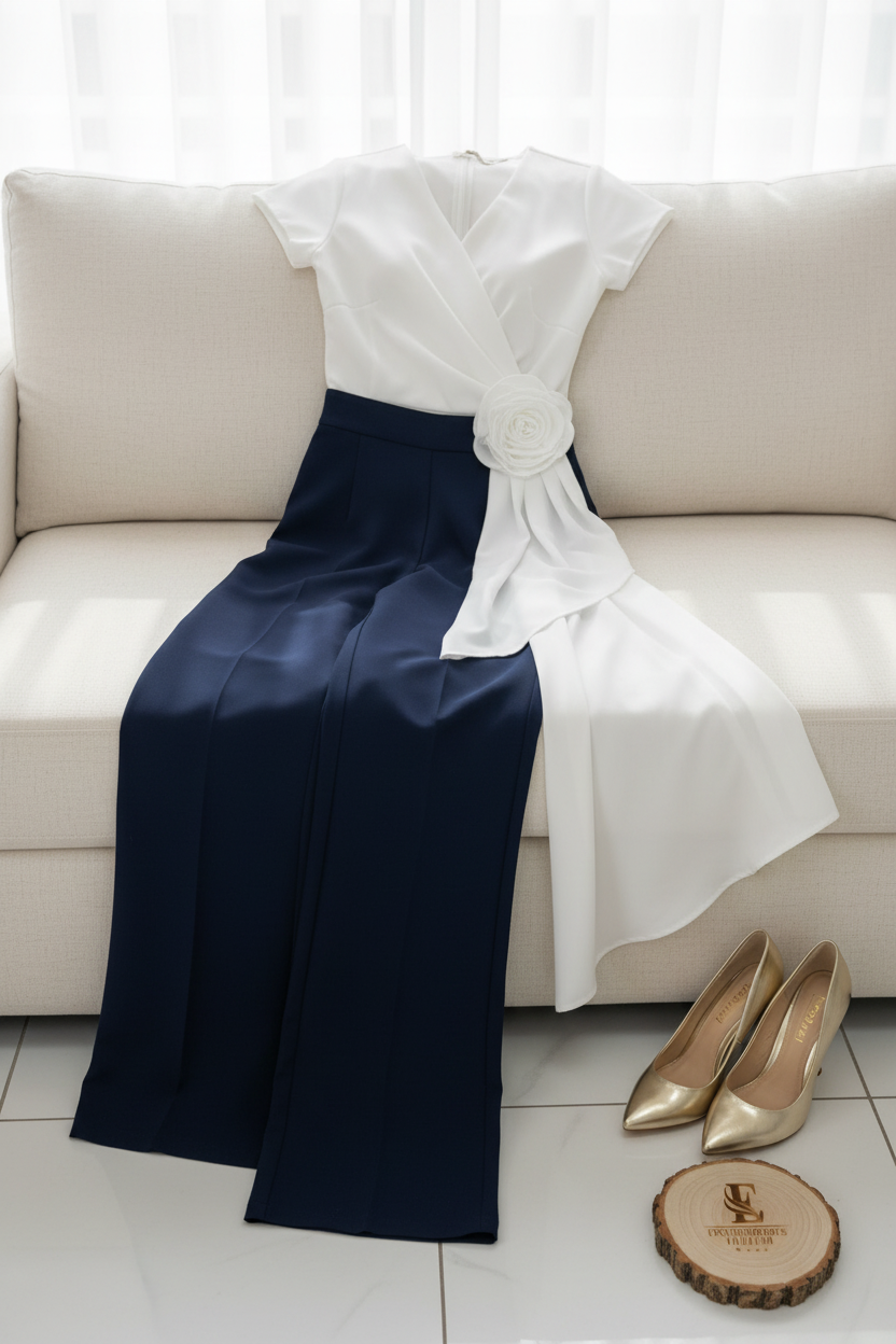 Blusa White Wrap Asimétrica cod.600