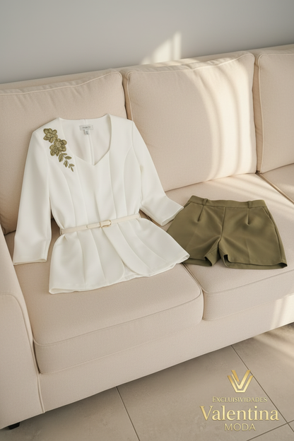 Conjunto  B. & Short Verde Olivo cod.C790