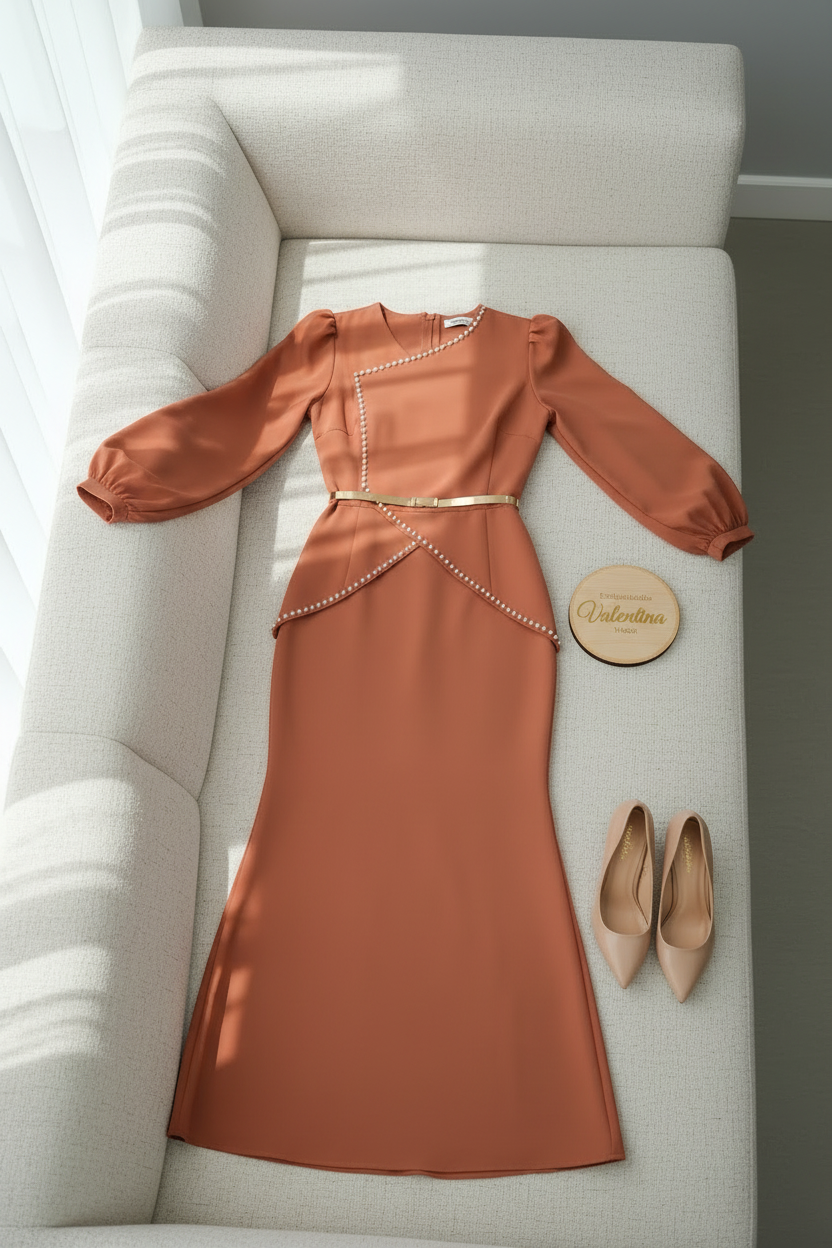 Conjunto Terracota Pearl Trim cod.704