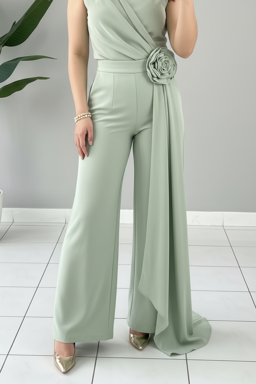 Enterizo Sage Rose Palazzo cod.595