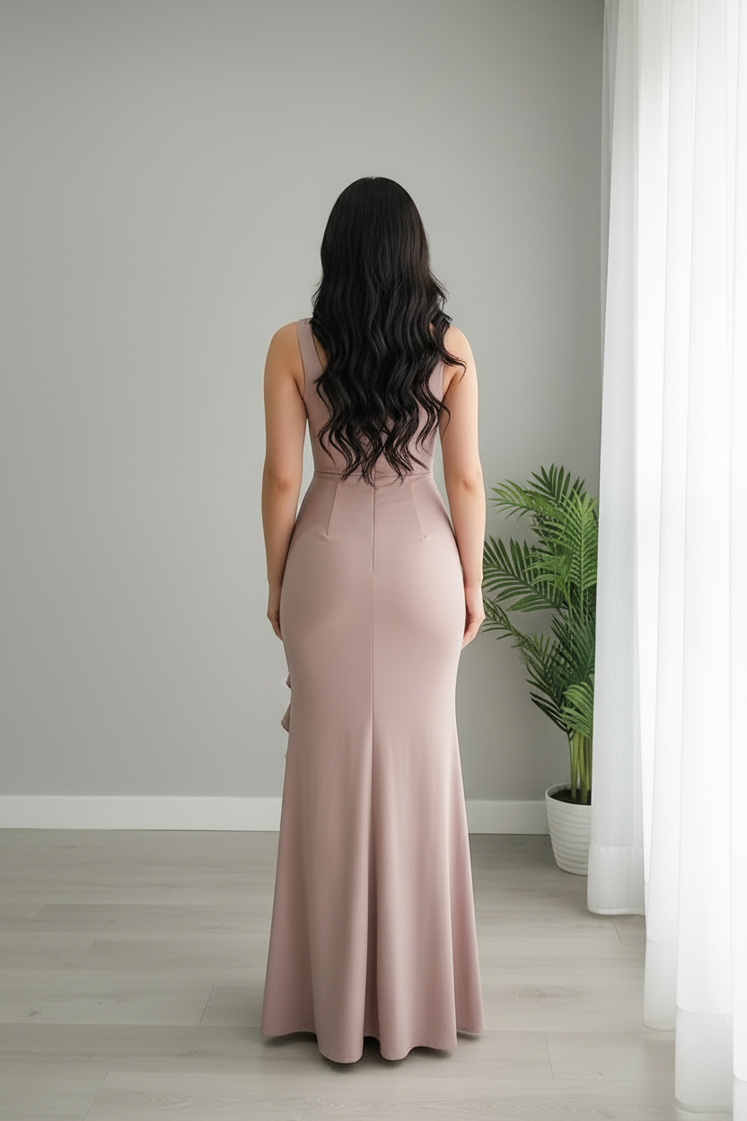 Vestido Mauve Ruffle cod.706