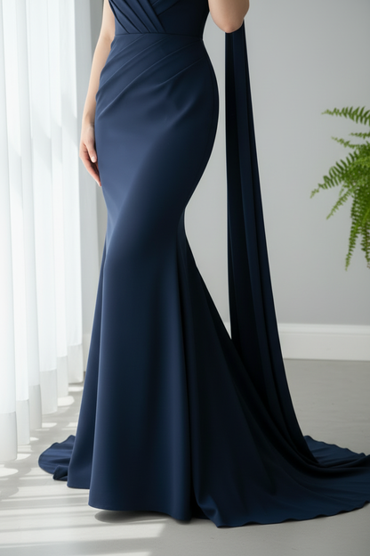 Vestido Azul Navy Sirena cod.996