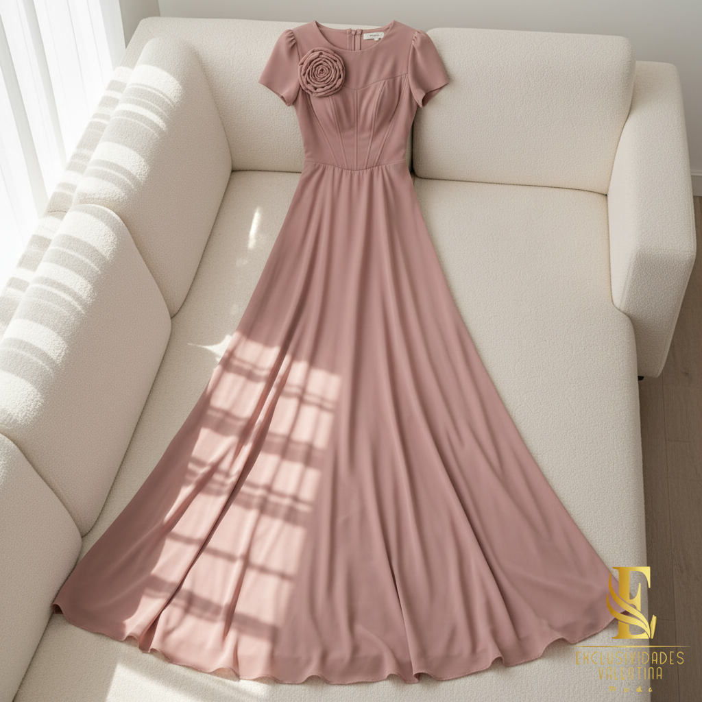 Vestido Rose Mauve cod.0V203