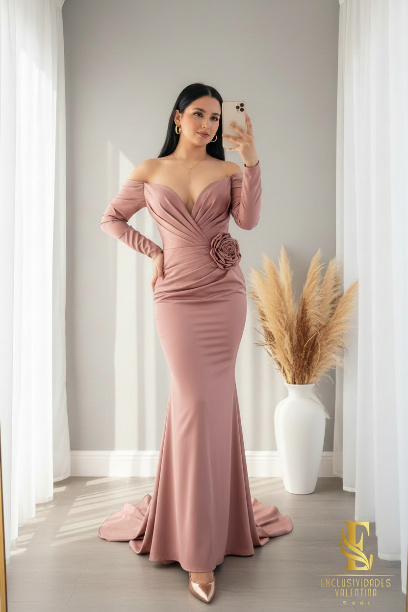 Vestido Sirena Rosa cod.00182