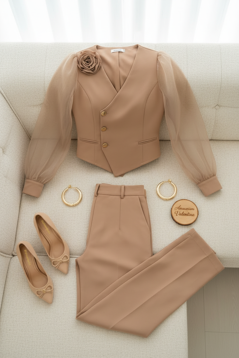 Conjunto Camel Blazer cod.748
