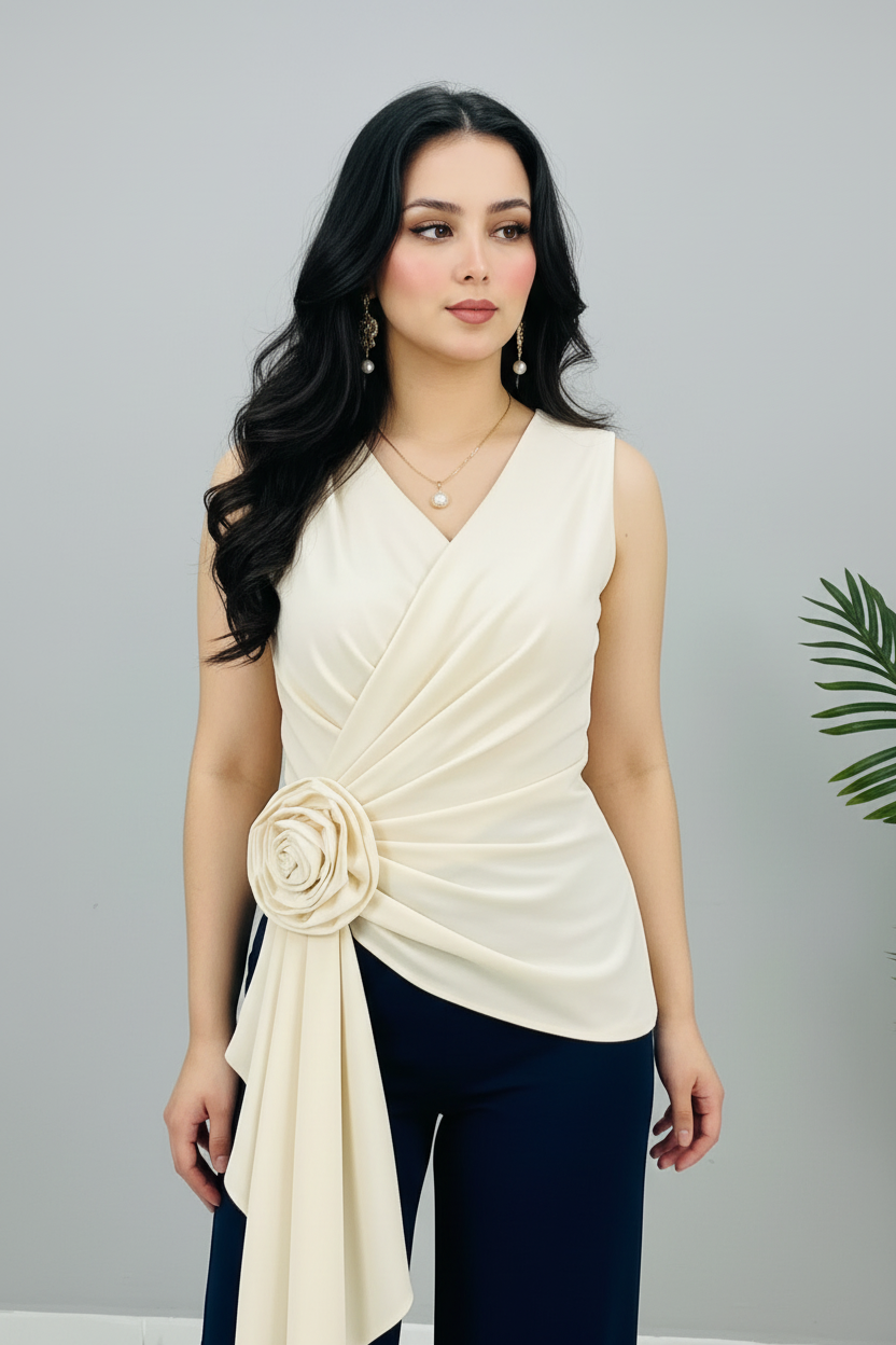 Conjunto Ivory Rose & Navy cod.599