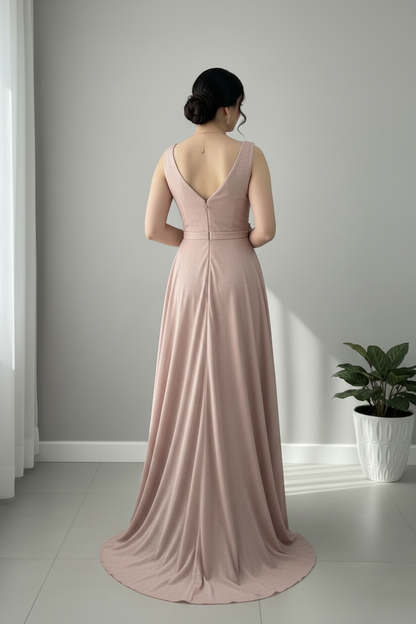 Vestido Rosa Palo Flor cod.906