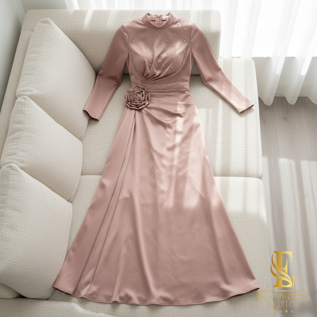 Vestido  Perle Rose cod.0V204