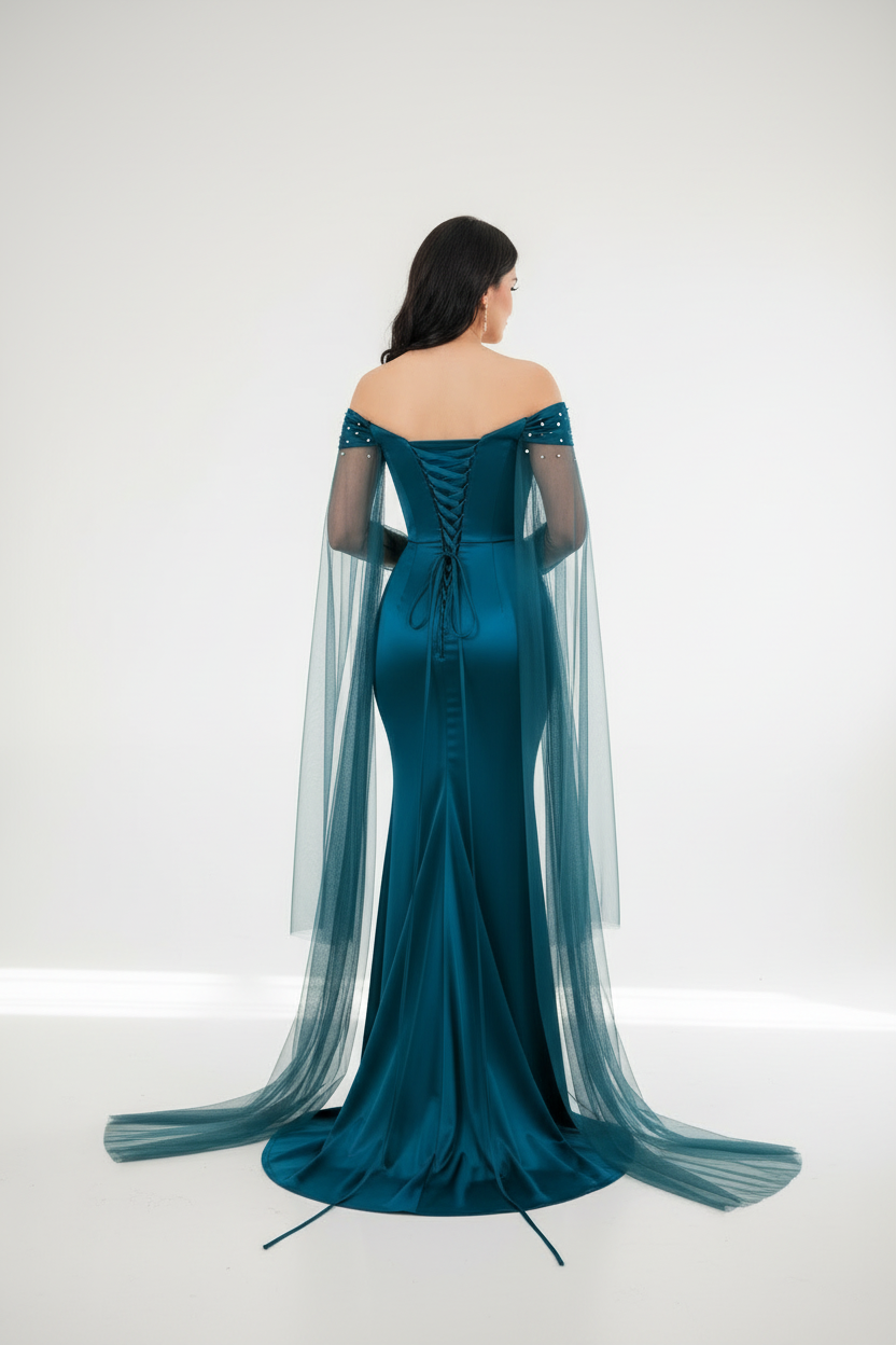 Gown Petróleo Exclusiva cod.781