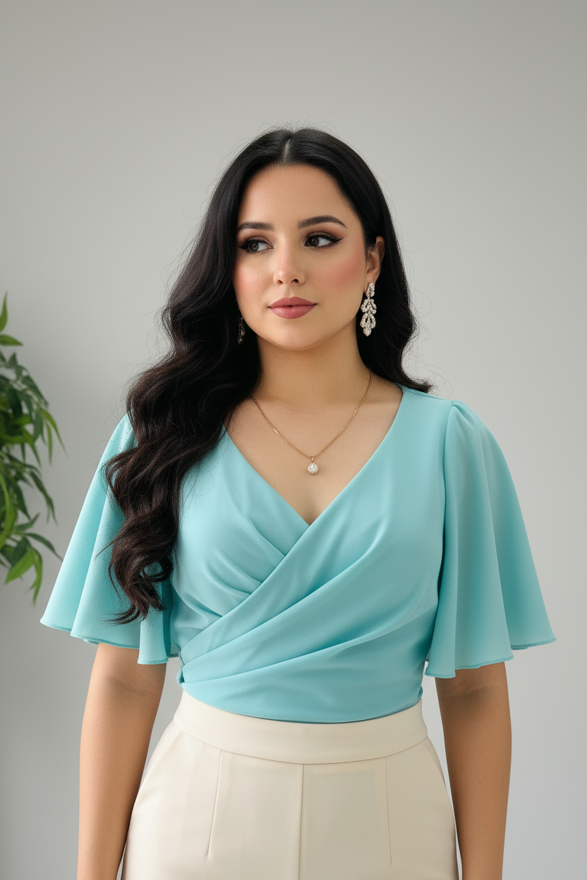 Blusa Aqua Wrap cod.586