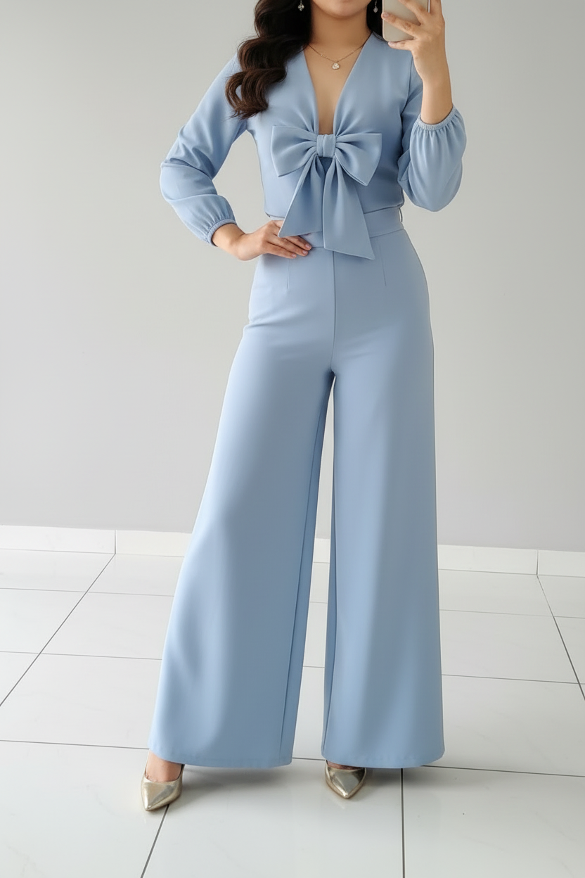 Conjunto Powder Blue Bow cod.590