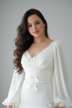 Vestido blanco nupcial manga globo  3D C.1939