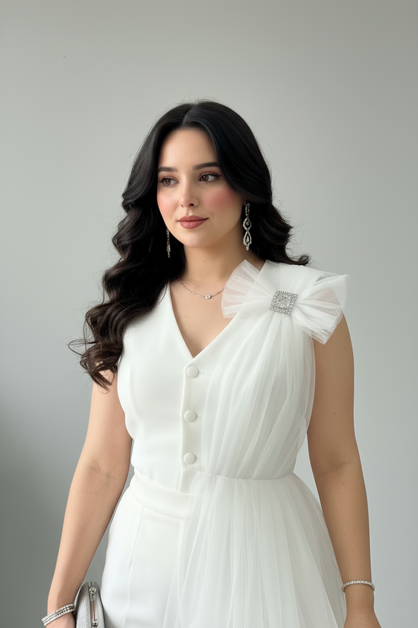 Conjunto Elegante Blanco  Slim cod.515