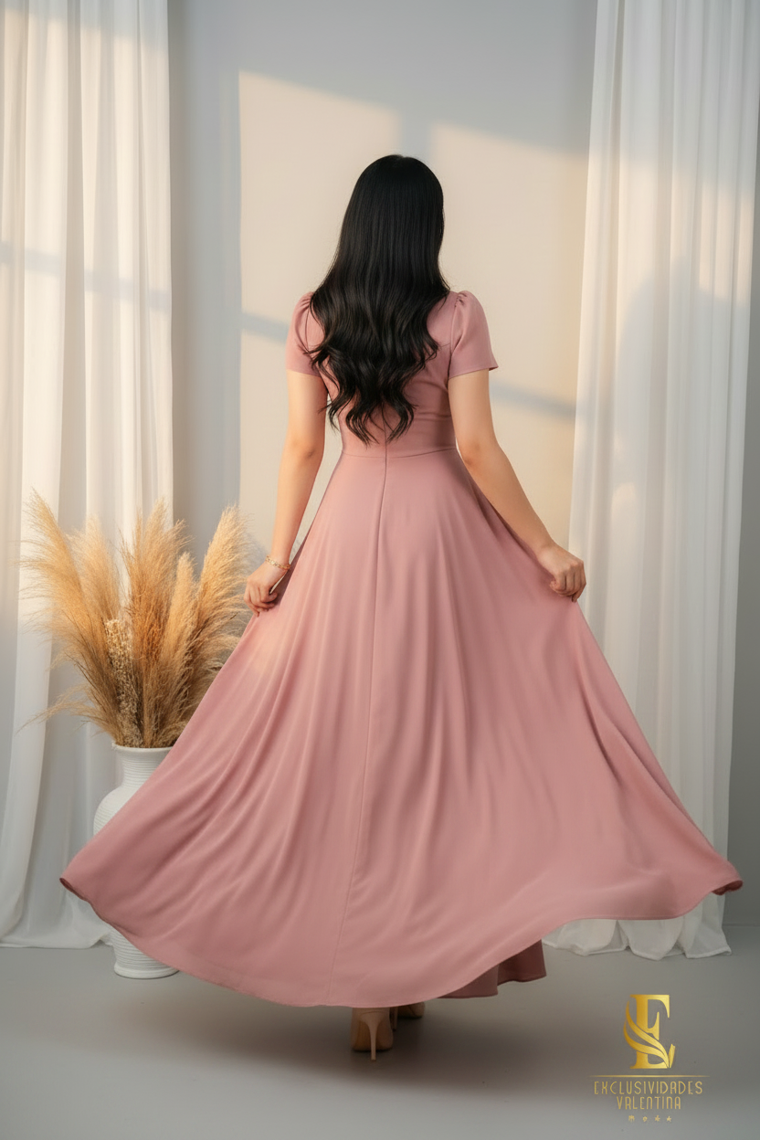 Vestido Rose Mauve cod.0V203