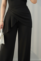 Conjunto Negro Rosa Blanca 3D cod.C007