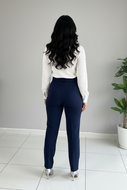 Blusa White Pearl Un Hombro cod.563