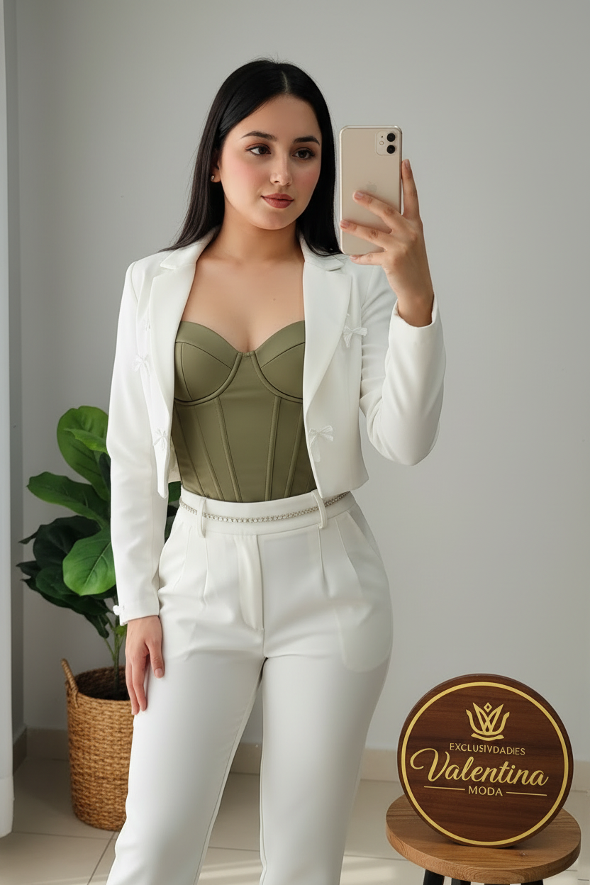 Conjunto Blazer Blanco cod.00147