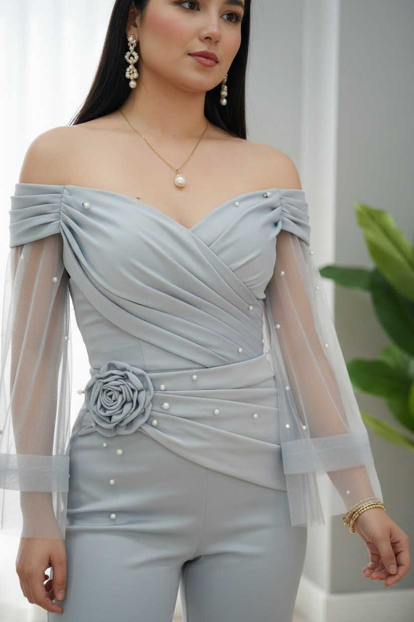 Set Azul Cielo Perla Exclusivo cod.790