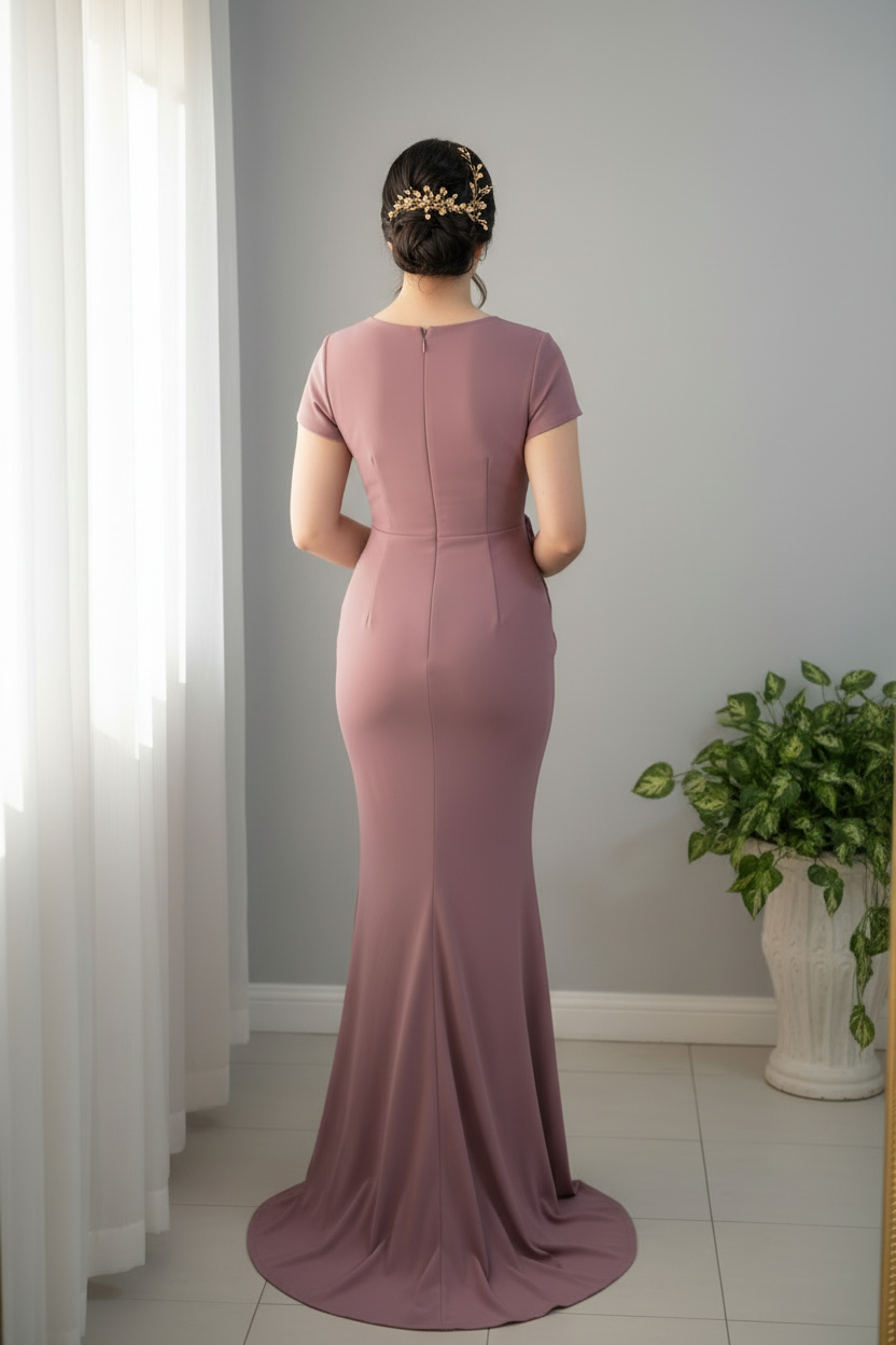 Vestido Rosa Palo Rosa 3D Sirena cod.003